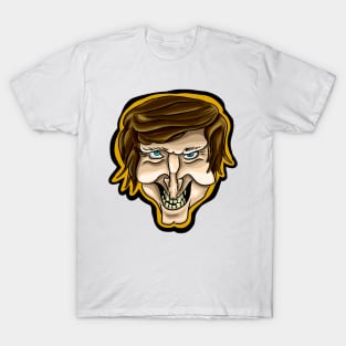 illustration of Javier Milei with his characteristic face T-Shirt